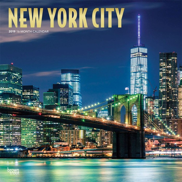 New York City Wall Calendar, by BROWNT Tanga