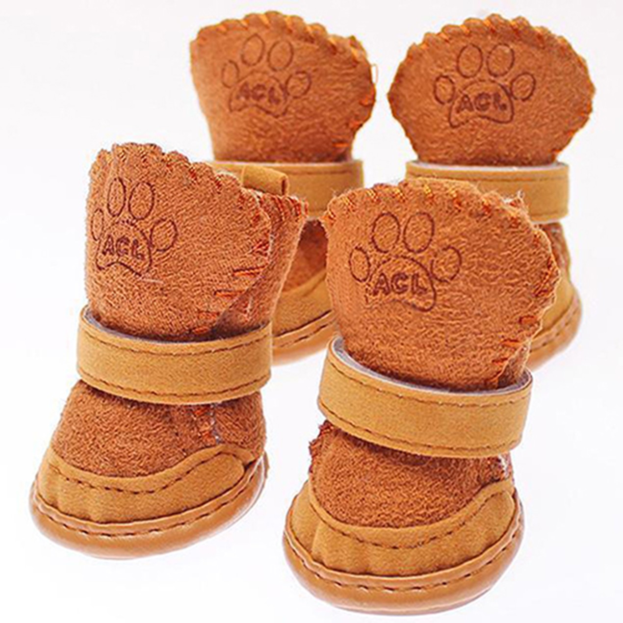 Winter Small Dog Boots Anti Slip Shoes Pet Dog Protective Snow