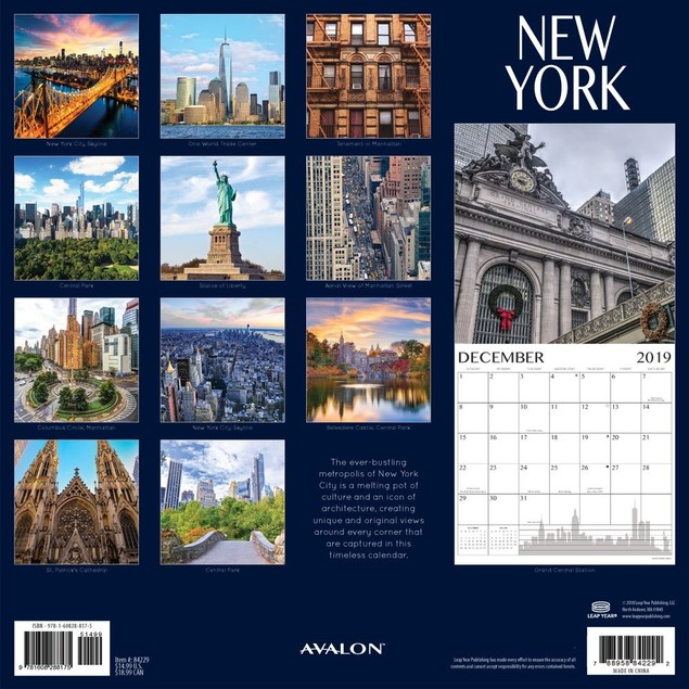 New York City Wall Calendar, New York City by Calendars Tanga