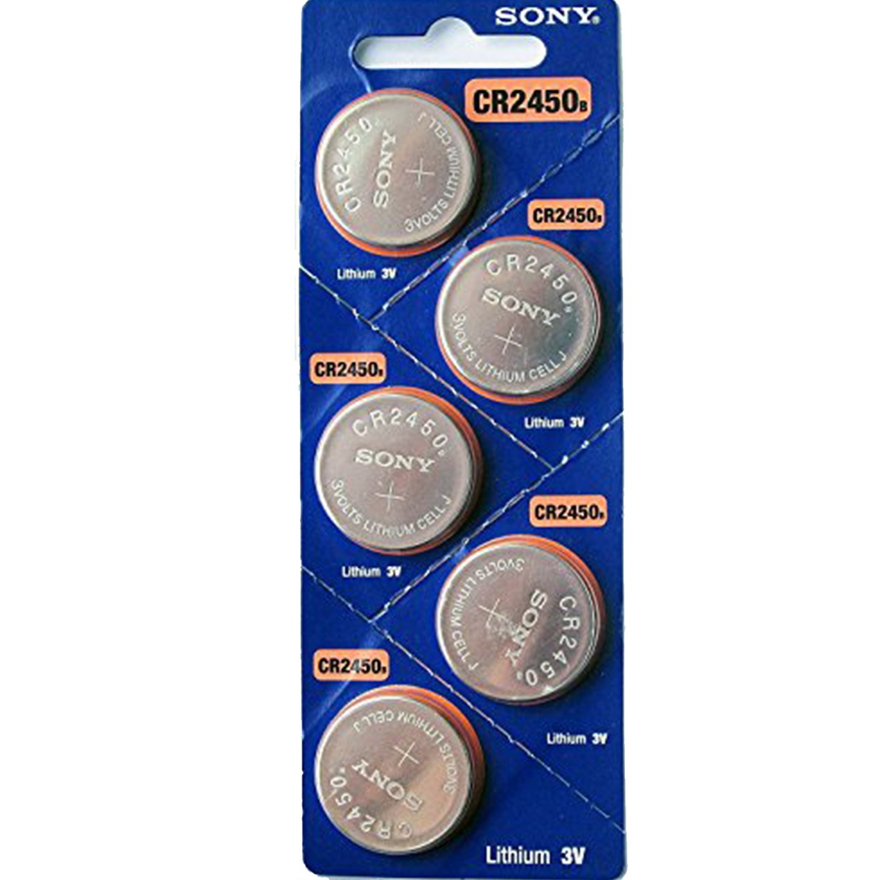 Sony Cr2450 3 Volt Lithium Coin Cell Batteries 5 Batteries Tanga