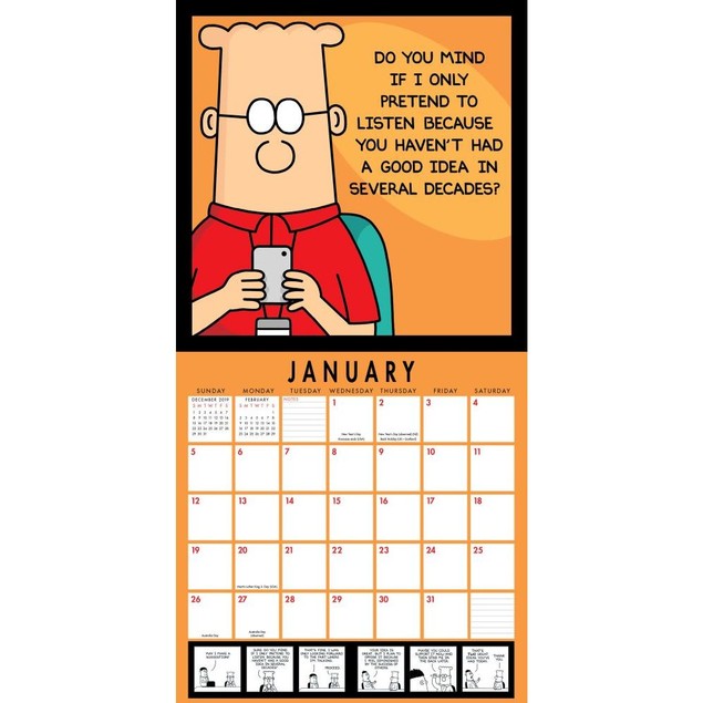 Dilbert Mini Wall Calendar, Cartoons Comics by Calendars Tanga