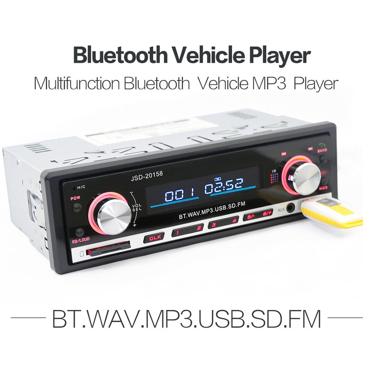 Jsd 20158 Car Din Audio Stereo Sd Mp3 Player Radio Receiver