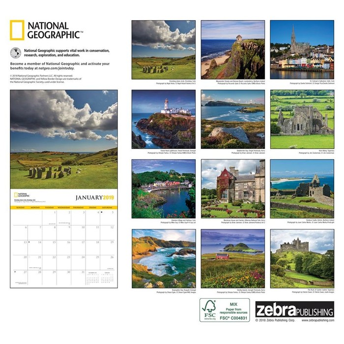 Ireland NG Wall Calendar, Ireland by Calendars Tanga