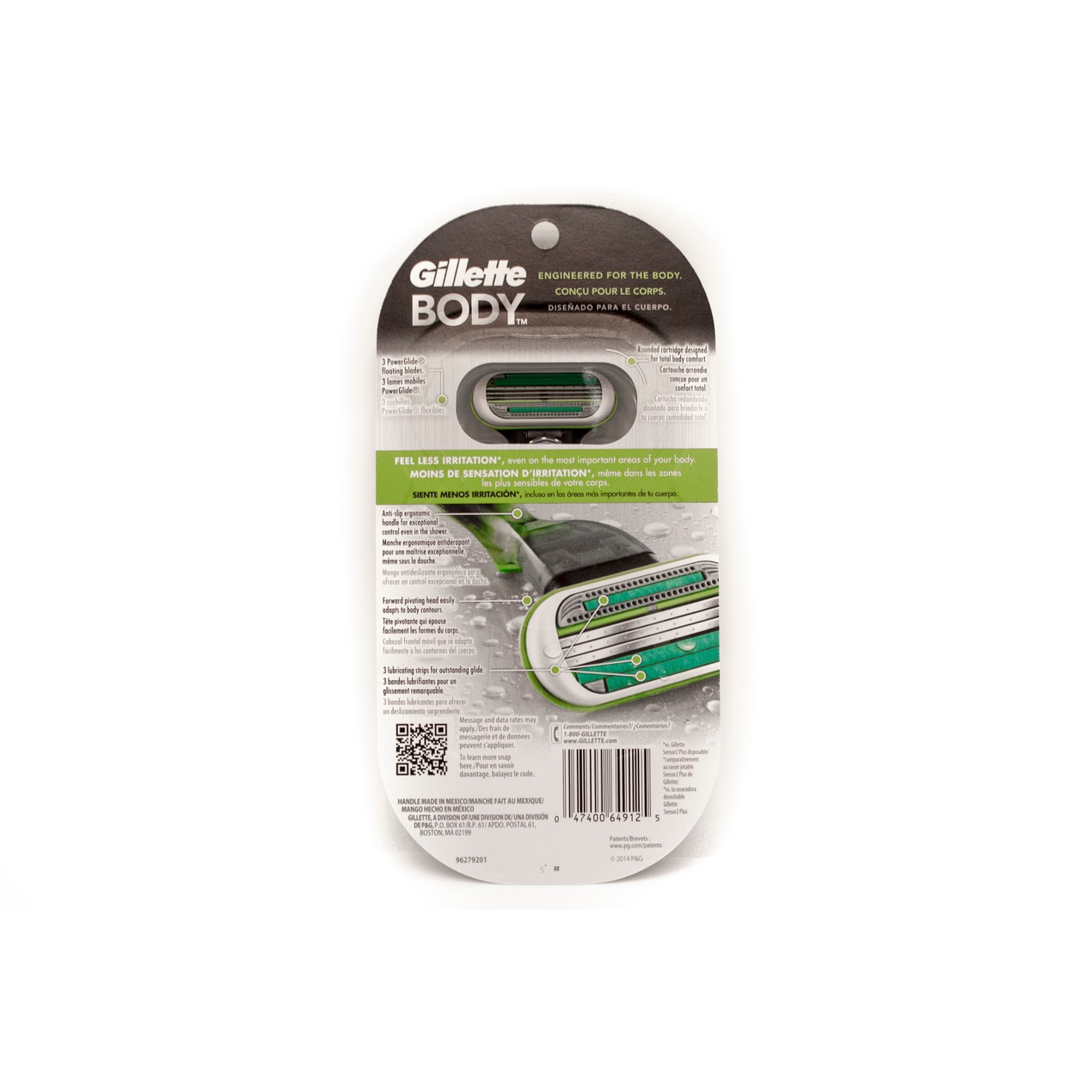 Gillette Body Razor Pack Of 2 New For Men Fits Fusion Proglide