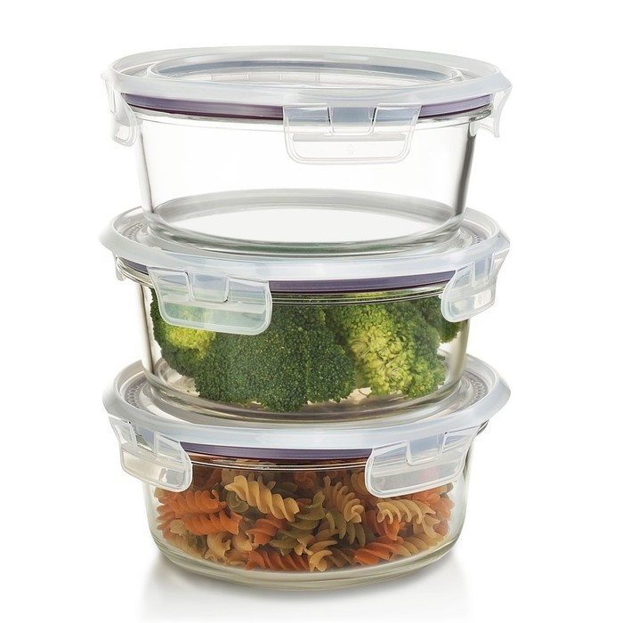 Microwave and Freezer Safe Glass Food Storage Containers Set - Tanga