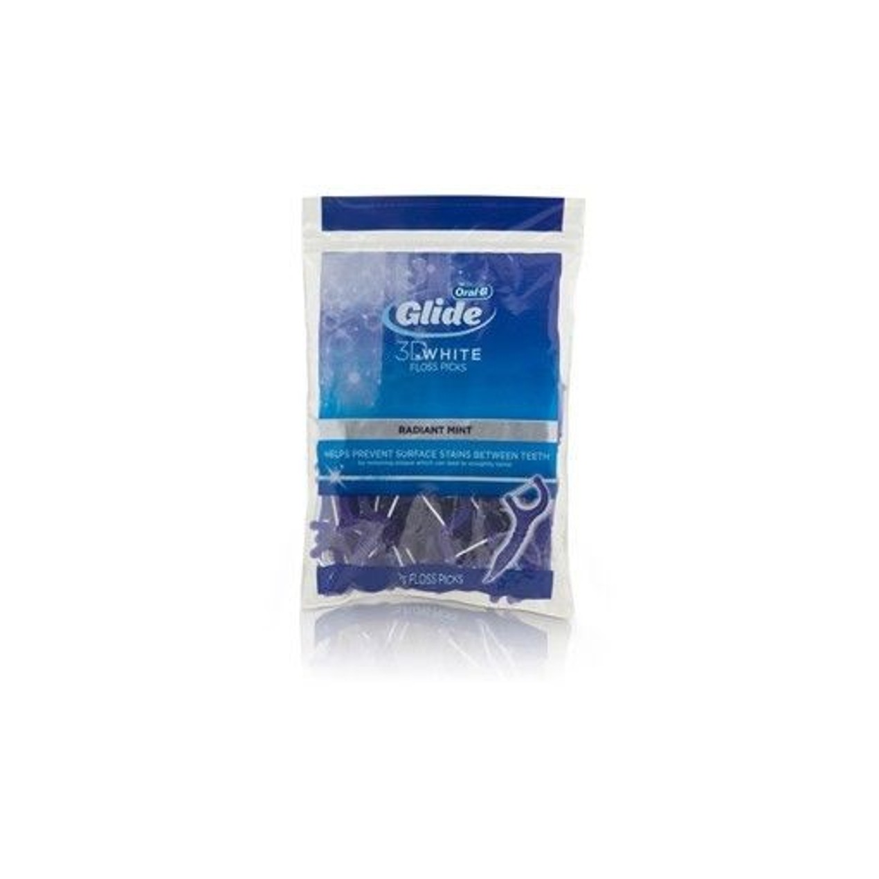 Oral B Glide 3d White Floss Picks Radiant Mint 75 Count Bag Tanga
