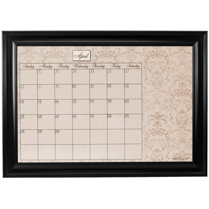 Giant Framed Dry Erase Wall Calendar BelleChic