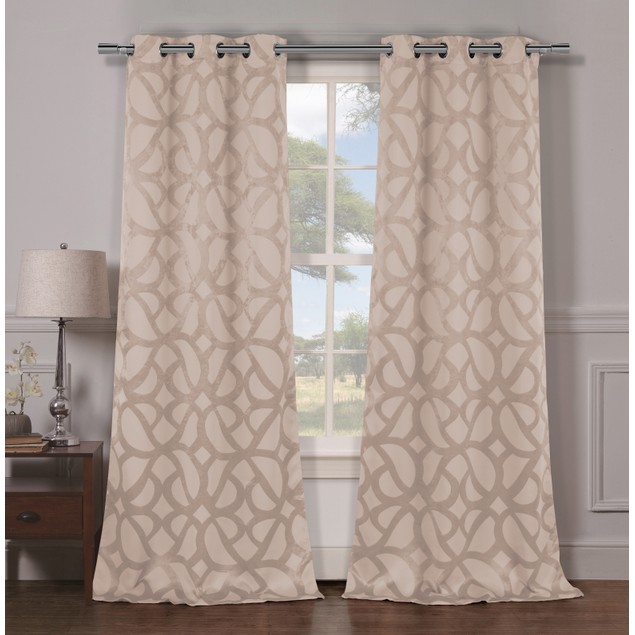 Heavy Woven Triple Layered Blackout Panel Pairs Bellechic