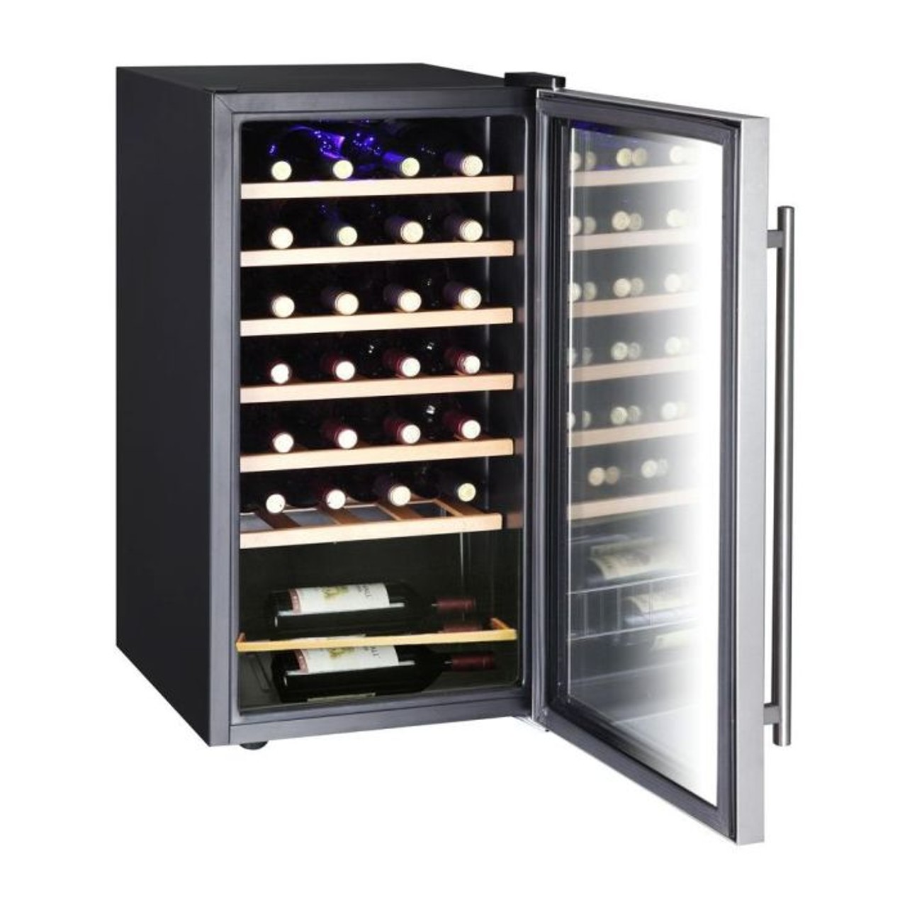 Vissani 17 In 28 Bottle Wine Cooler In Stainless Steel Tanga