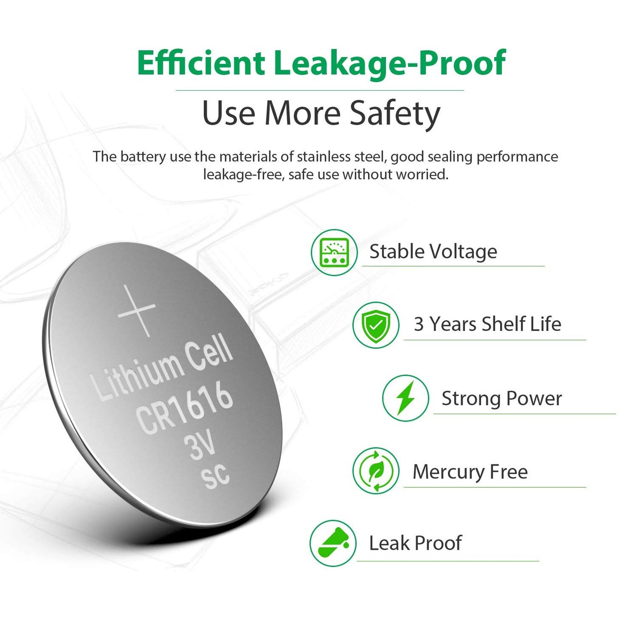 20 Pack Cr1616 3v Lithium Battery Cr 1616 Tanga